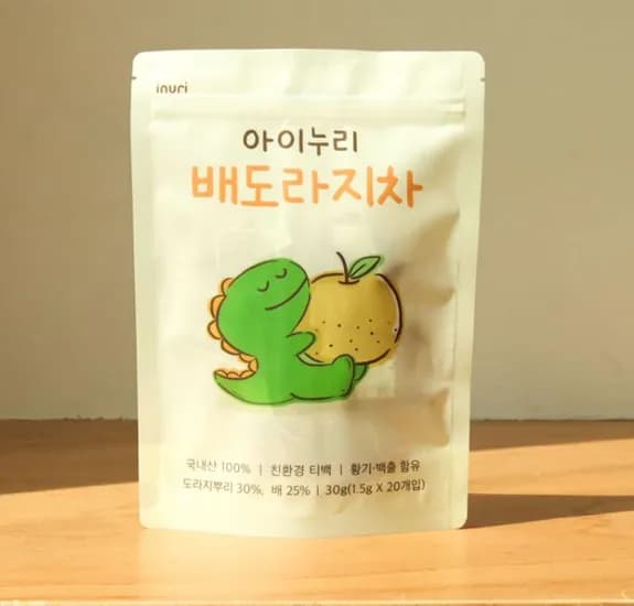 국산 아이누리 아기 배도라지차 도라지차 티백 20개입 1개