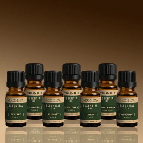 아로마램프 오일 싱글 에센셜오일 7종 10ml 아로마테라피 라벤더 로즈마리 티트리 외