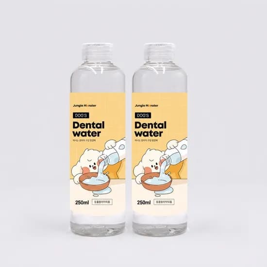 정글몬스터 마시는 강아지 치약 독 덴탈워터 애견 입냄새 제거 치석 양치 250ml, 2개