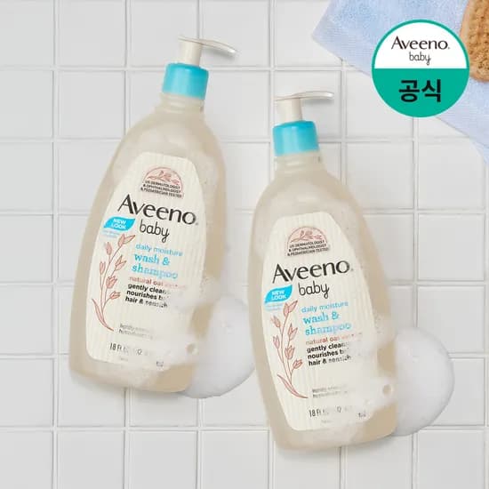 아비노베이비 데일리 올인원 아기 샴푸 보습 키즈 바디워시 532ml, 2개