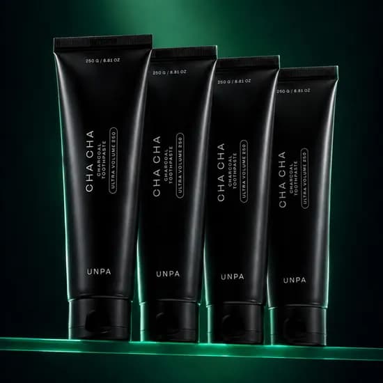 언파 차차치약 차콜 250g 4개 1,000g 초대용량 세트 합성계면활성제 없는 치약