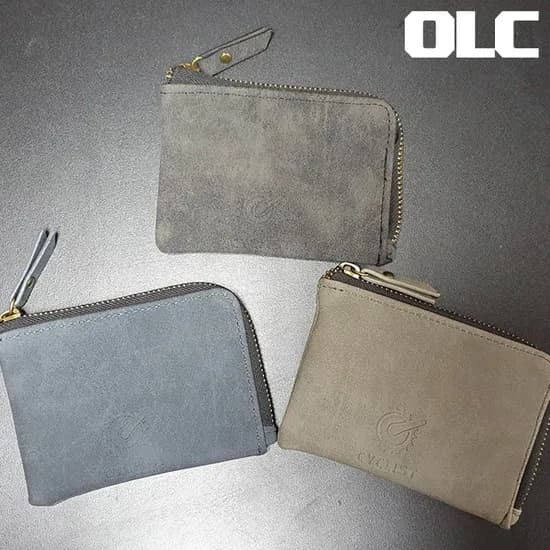 OLC 싸이클리스트 미니 자전거 카드 동전지갑 PU인조가죽
