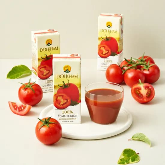 도이캄 착즙 100% 토마토 무설탕 주스 200ml, 24개