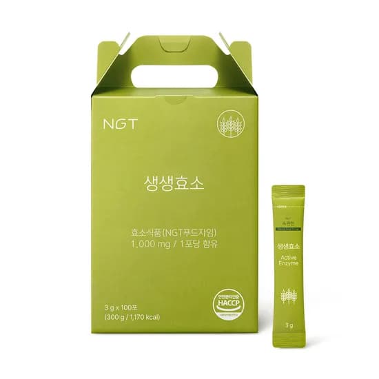 NGT 속편한 생생효소 네츄럴굿띵스 임산부 유산균 곡물 발효효소 100포, 1개