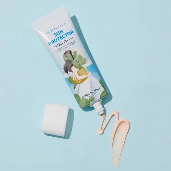 메이크업헬퍼 선인장 무기자차 톤업 선 프로텍터 SPF50+PA++++ 50ml