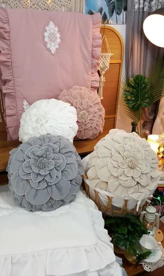 오월 명품 플라워 모티브 쇼파쿠션 커버 등받이쿠션 50