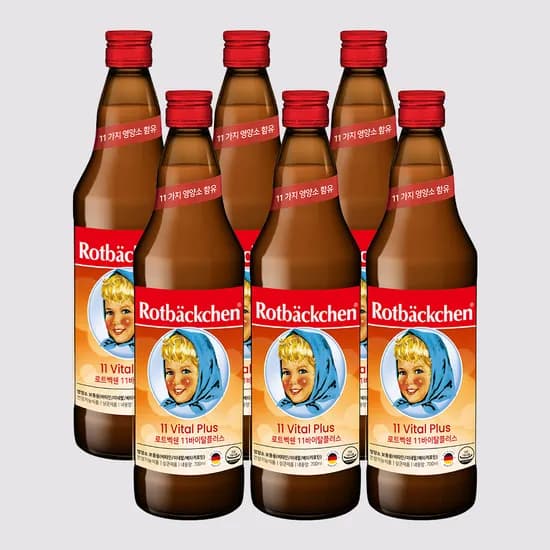 독일 로트벡쉔 11바이탈플러스 마시는 멀티 비타민 700ml, 6개