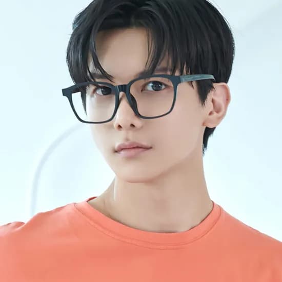 남자 여자 사각 왕 대두안경 투명뿔테 큰안경테