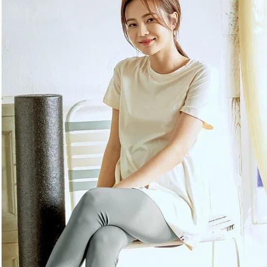 블룸마터니티 슬림핏 임산부레깅스 만삭 필라테스 요가바지 임부복 사계절 민트그레이 S