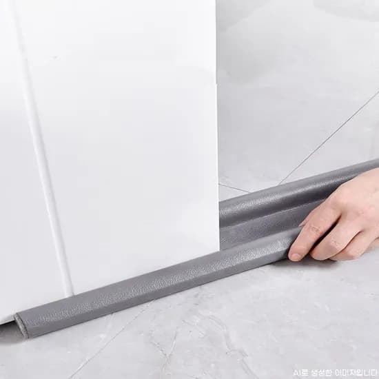 방문 틈새막이 바람막이 문풍지 문틈막이 도어 방음 소음 외풍 차단 가죽 방풍지 틈막이