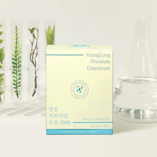 영롱 프리미엄 초유 2000/IgG 33% 락토페린 저분자 단백질 프로틴분말