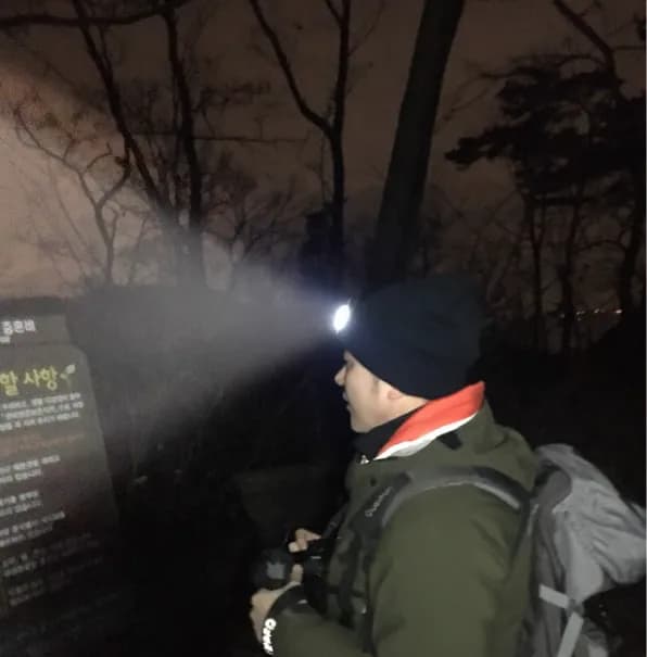 일체형 비니랜턴 100루멘 LED 헤드랜턴