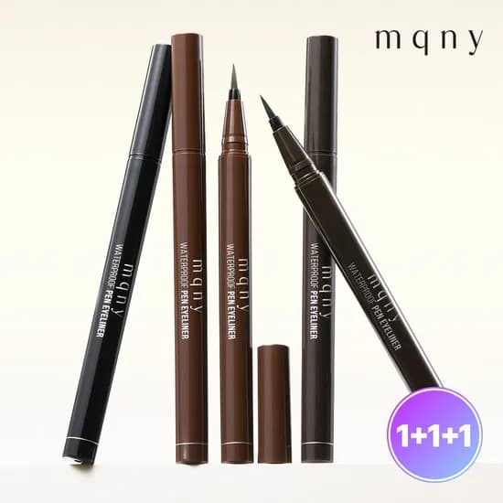 mqny 워터프루프 펜 아이라이너 0.6g 3종