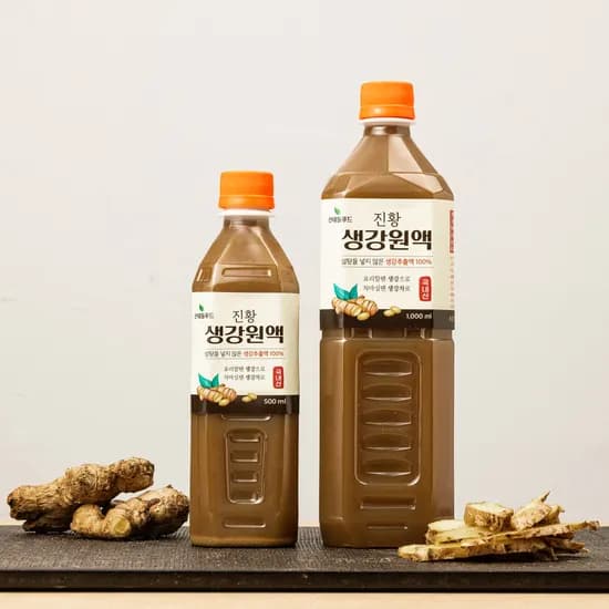 산내들푸드 무설탕 국산 진저샷 생강청 생강원액 500g, 1개