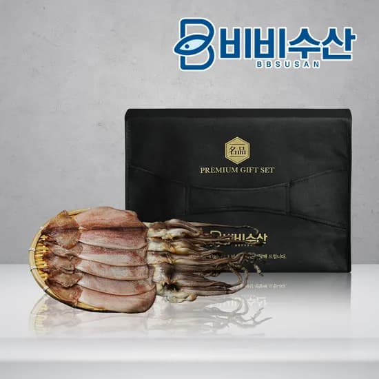 동해안 영덕 구룡포에서 작업한 반건조오징어 피데기 선물세트