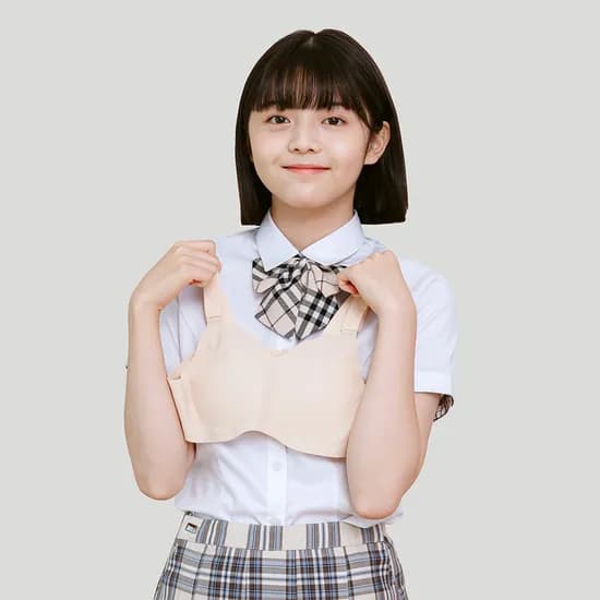더핏브라 하이틴 슬림핏 중학생 속옷 편한 노와이어 심리스 브라 무봉제