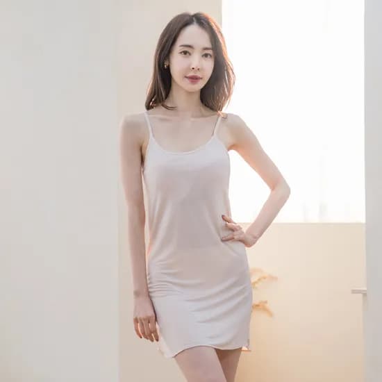 에이원 여성용 캡내 장 인견 끈탑 슬립 771005