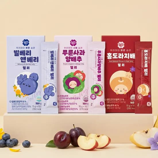 룰루맘 홍도라지배 젤리 스틱 1+1박스(총 20포) 외 2종 돌아기간식