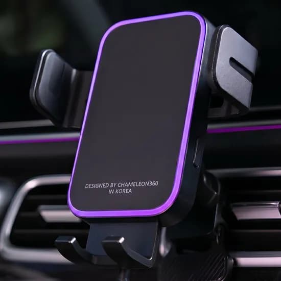 카멜레온360 차량용 핸드폰 거치대 고속 무선 충전 송풍구 JOY-Z 기본타입