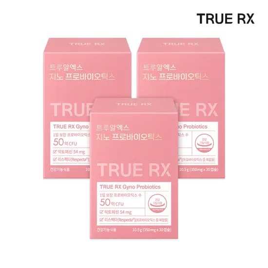 트루알엑스 질 유산균 지노 프로바이오틱스 여성 리스펙타 클리오 30캡슐 3개