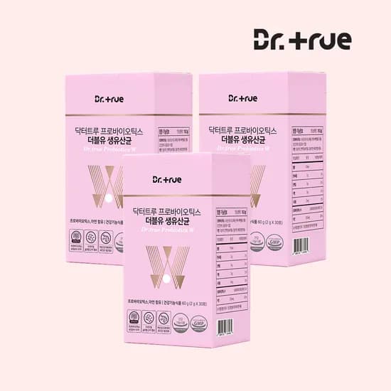 닥터트루 특허 락토바실러스 프로바이오틱스 더블유 유산균 30포, 3개