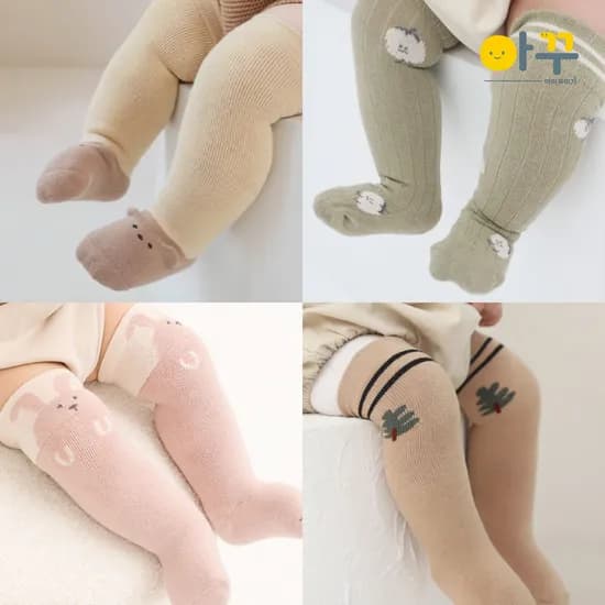 아기니삭스 여아니삭스 신생아 키즈 돌 반스타킹 유아 미끄럼방지양말