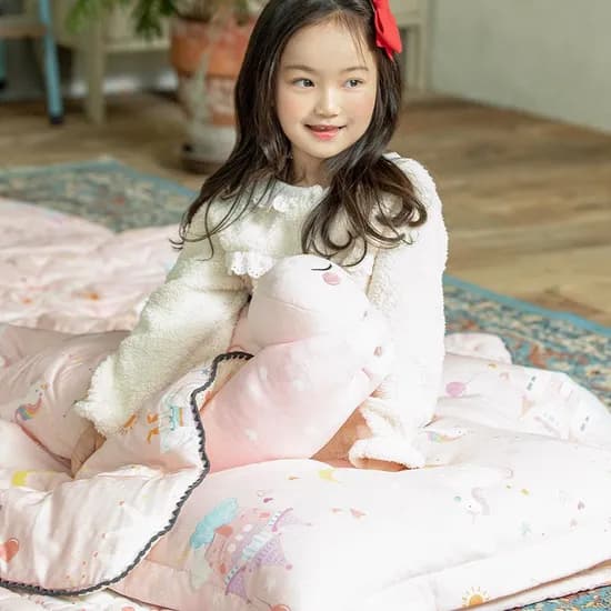 아르떼베딩 알러지케어 키즈침구 어린이 초등학생 유니콘 차렵이불 공주의꿈나라 SS