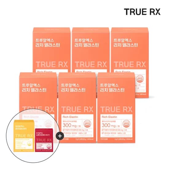 트루알엑스 먹는 리치 엘라스틴 콜라겐 클리오 14포, 6개