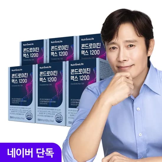 뉴트리원 이병헌 콘드로이친 맥스 1200 소 연골 유래 60정, 6개