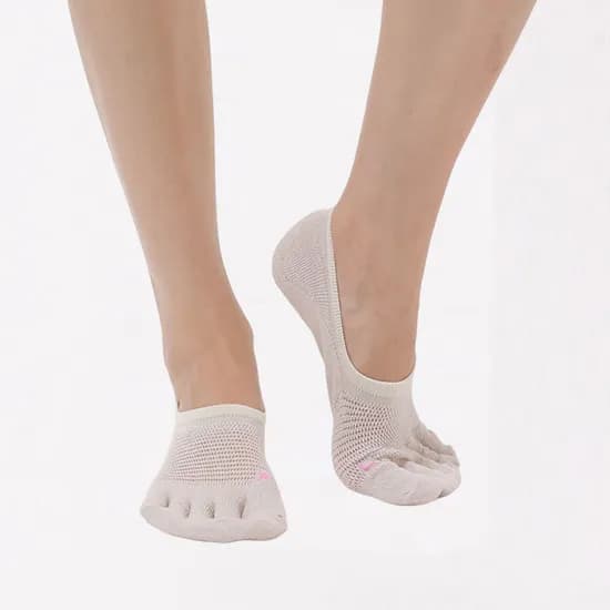 천연모시 발가락 메쉬 원형 덧신 4켤레 안벗겨지는 덧신 남자 여성 무좀 항균 냄새제거