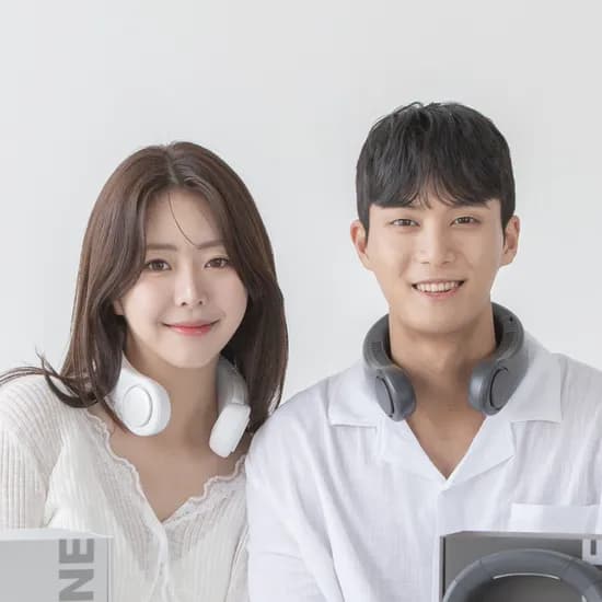 디센느 아이스 급속 냉각 넥밴드 넥 선풍기 무선 넥풍기 목풍기 다크