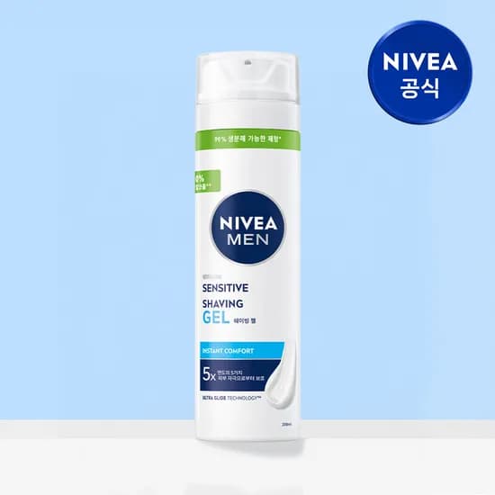 니베아 맨 센서티브 쉐이빙 젤 면도젤 200ml 1개