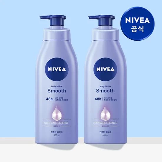 니베아 스무스 바디로션 400ml, 2개