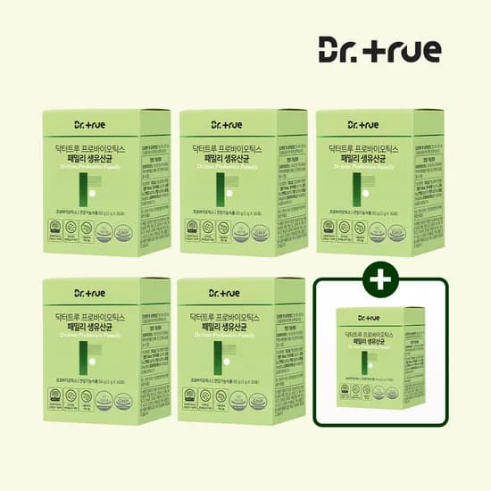닥터트루 포스트 프로바이오틱스 패밀리 유산균 30포, 6개