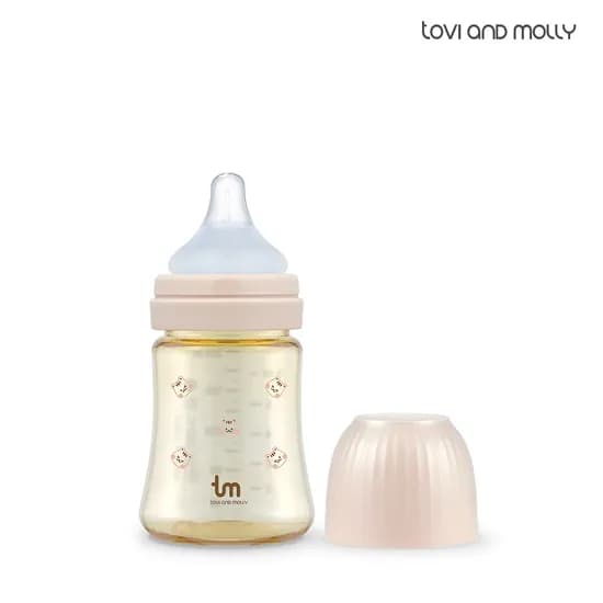 토비앤몰리 X 돗투돗 PPSU 아기 배앓이 방지 젖병 젖꼭지 포함 180ml 돗람이 핑크 1개