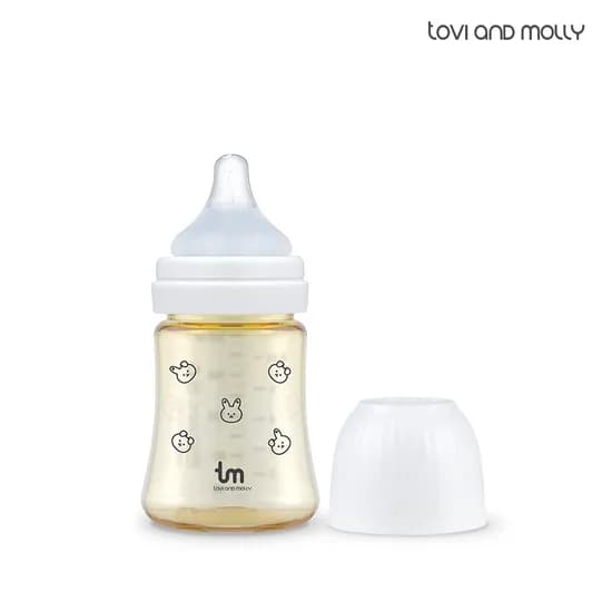 토비앤몰리 X 돗투돗 PPSU 아기 배앓이 방지 젖병 180ml 돗바니 화이트 1개