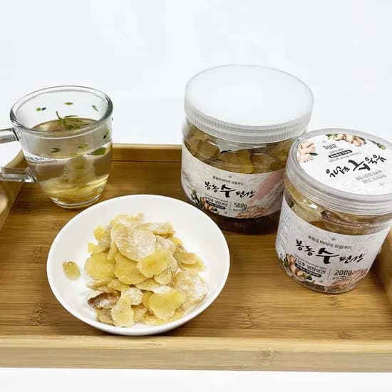 봉동수 편강 생강편 생강진액 200g 500g 1kg 국내산 간식 절편 선물세트
