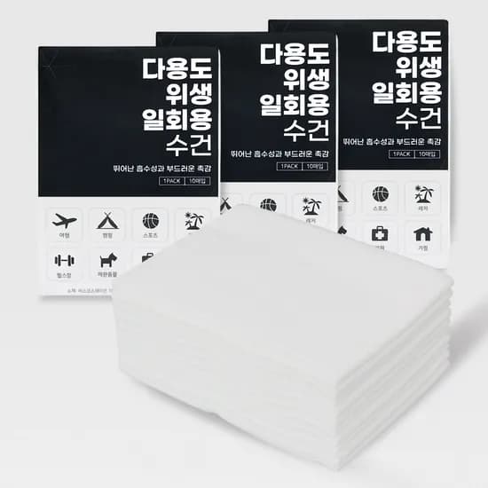 코튼클라우드 일회용 수건 스포츠 타올 캠핑 여행용 휴대용 16.8g, 화이트, 30장
