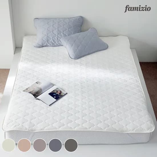 파미지오 사계절 마이크로화이버 침대패드 매트커버 3sizes 5컬러