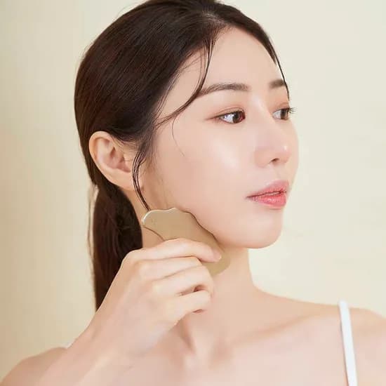 놋향 방짜유기 엔젤 괄사 얼굴 바디 두피 림프순환 마사지 마사지기