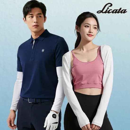 리카타 에어사이클 매쉬 볼레로 남여 골프 기능성 냉감 자외선 차단 스포츠 이너웨어