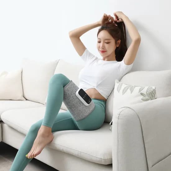 멜킨 엘프리 허벅지 공기압 마사지기 온열 다리 안마기 붓기 부종 임산부 선물 싱글 M/L