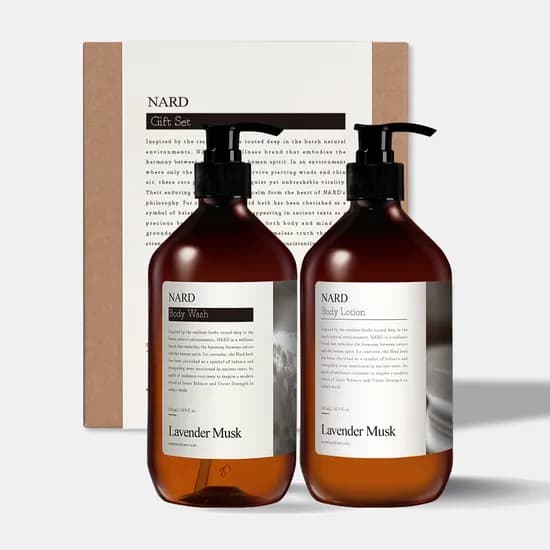나드 바디케어 선물세트 2종 500ml 라벤더머스크 향