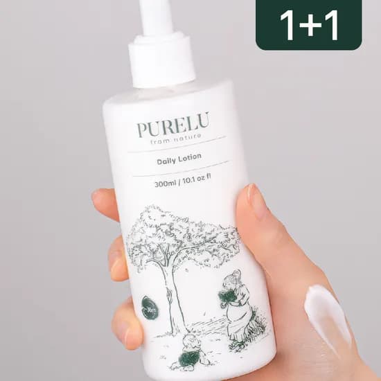 퓨어루 순한 아기 로션 신생아 유아 바디 태열 진정 저자극 촉촉보습 비건 300ml, 2개
