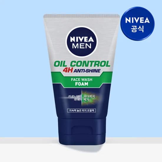 니베아 맨 오일 컨트롤 페이스 워시 클렌징폼 100ml 1개