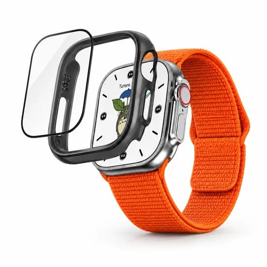 애플워치 울트라4 케이스 풀커버 강화유리 울트라3세대 보호 필름 49mm 호환