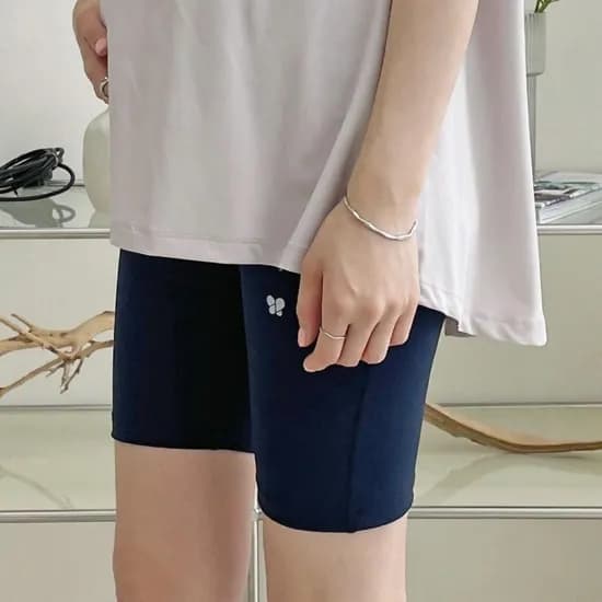 블룸마터니티 슬림핏 4부 만삭 필라테스 임산부 요가바지 임부복 임산부요가복 바이커팬츠