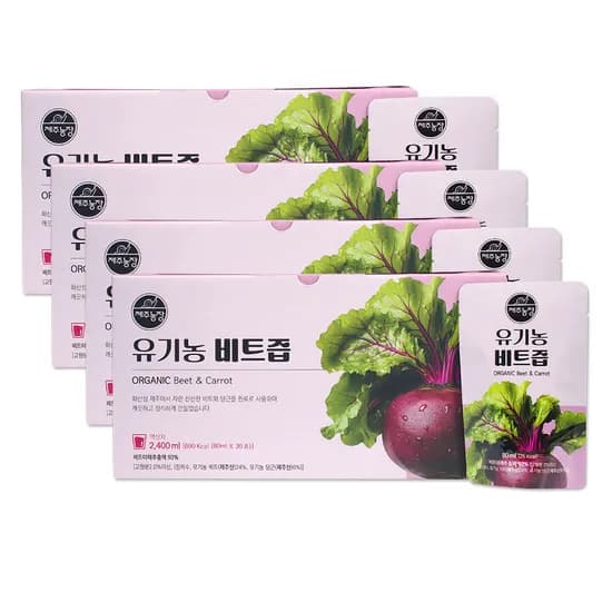 제주농장 유기농 비트즙 30포 4개