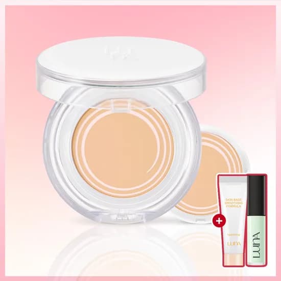 루나 수분광팩트 클리어 본품 12.5g +리필 12.5g  (SPF50+ PA+++) (수분베이스 5ml+미니 코렉터 증정)