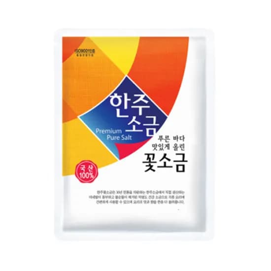 한주소금 3kg 국내산 꽃소금